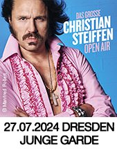CHRISTIAN STEIFFEN am 27.07.2024 in Dresden, Freilichtbühne JUNGE GARDE